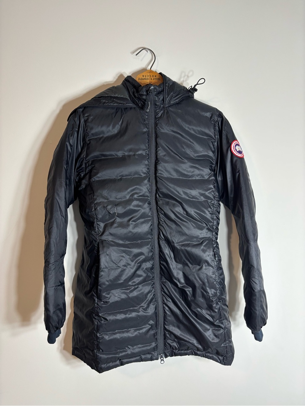 Canada Goose Camp Hooded Jacket Down Winter Small Flaw